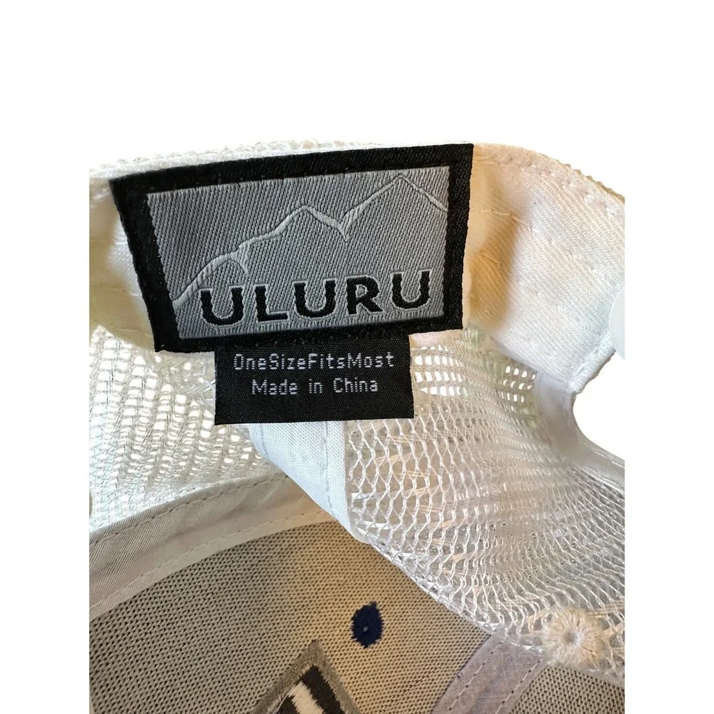 Uluru Trucker Hat Mens OSFA Blue Colorado Snapback Mesh‎ Cap Souvenir Casual